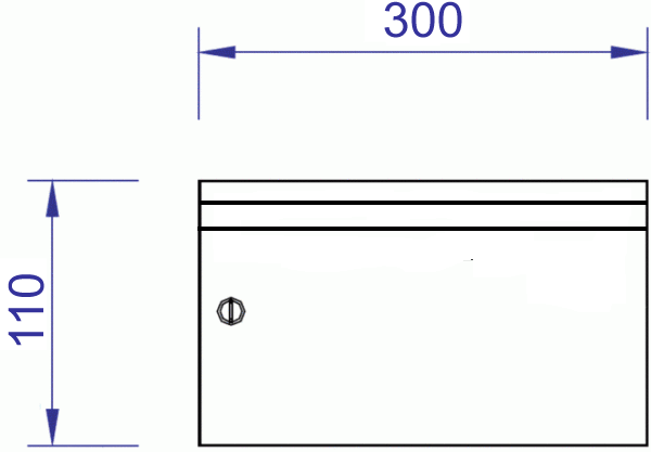 Slimline Houten Brievenbus