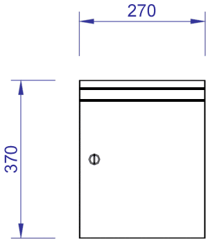 Verticale Houten Brievenbus
