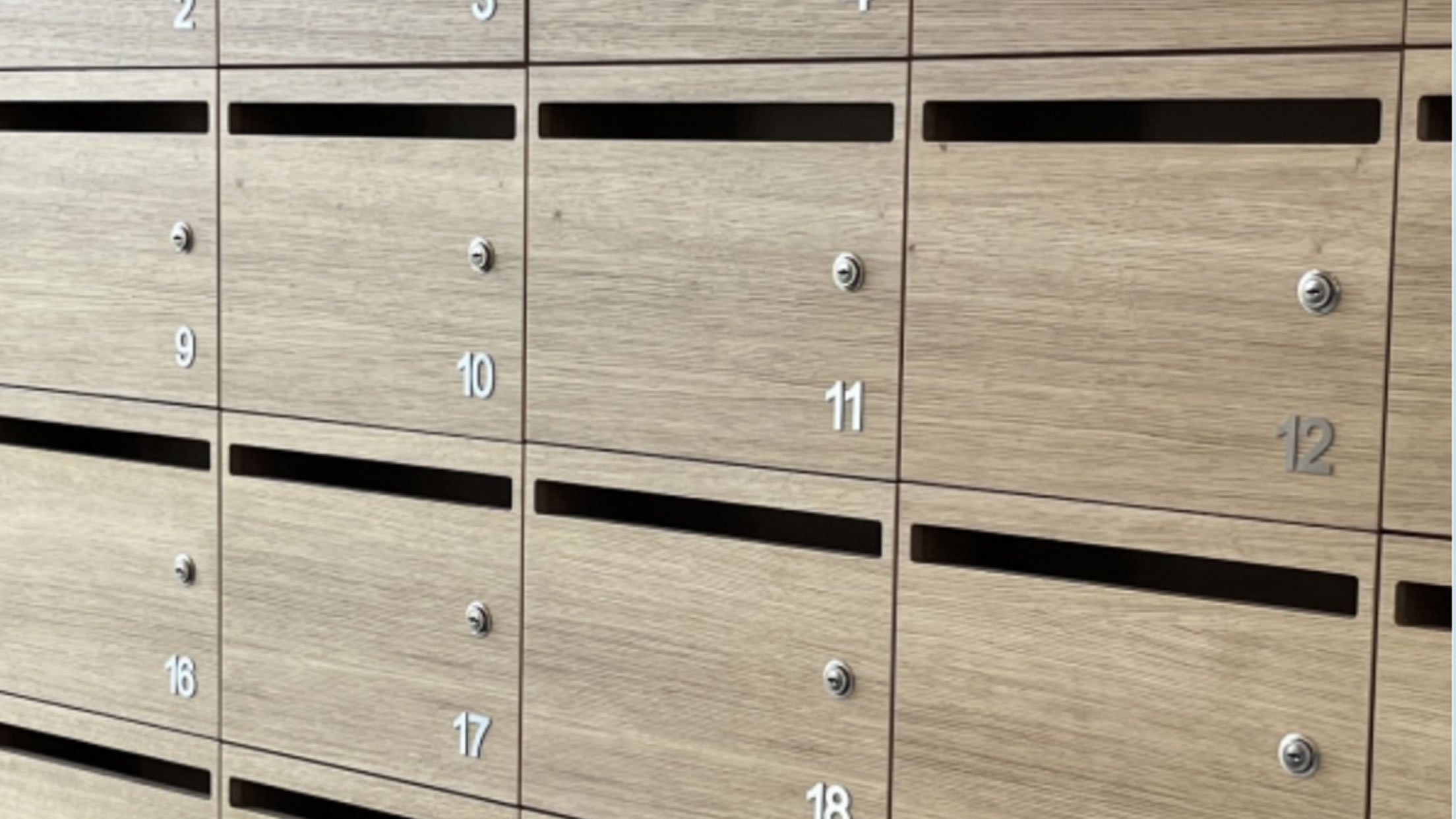 Houten brievenbussen